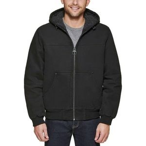 G.H. Bass & Co. - Sherpa Lined Hooded Cotton Canvas Shell Workwear Jacket